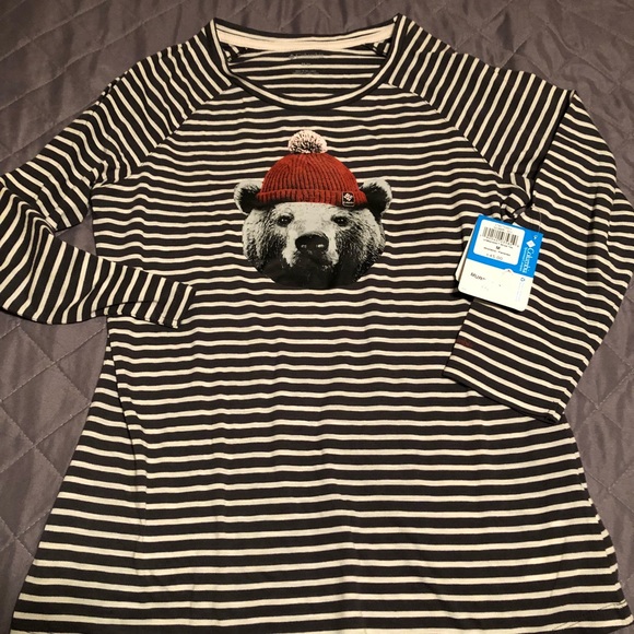 Columbia Tops - NWT Columbia Bear Shirt..SO CUTE! Medium